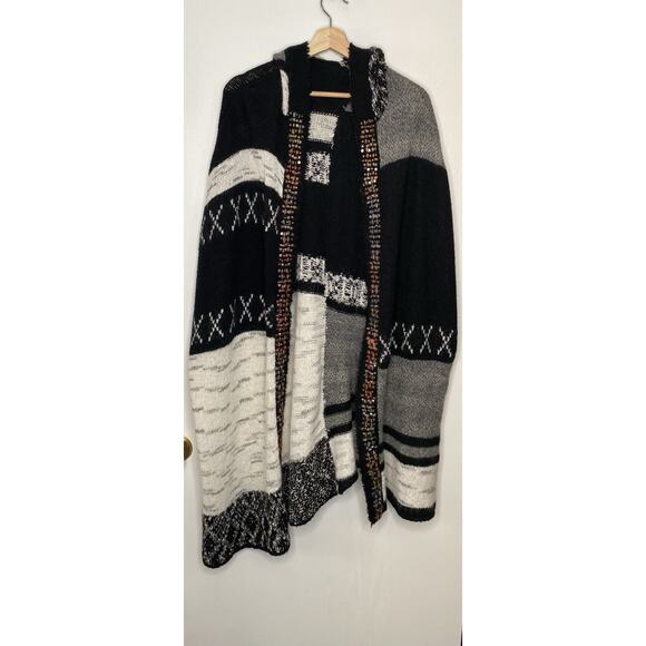 Free People Long Hooded Sweater Vest - XS/S (One Size Fits Most) Boho - Picture 1 of 9